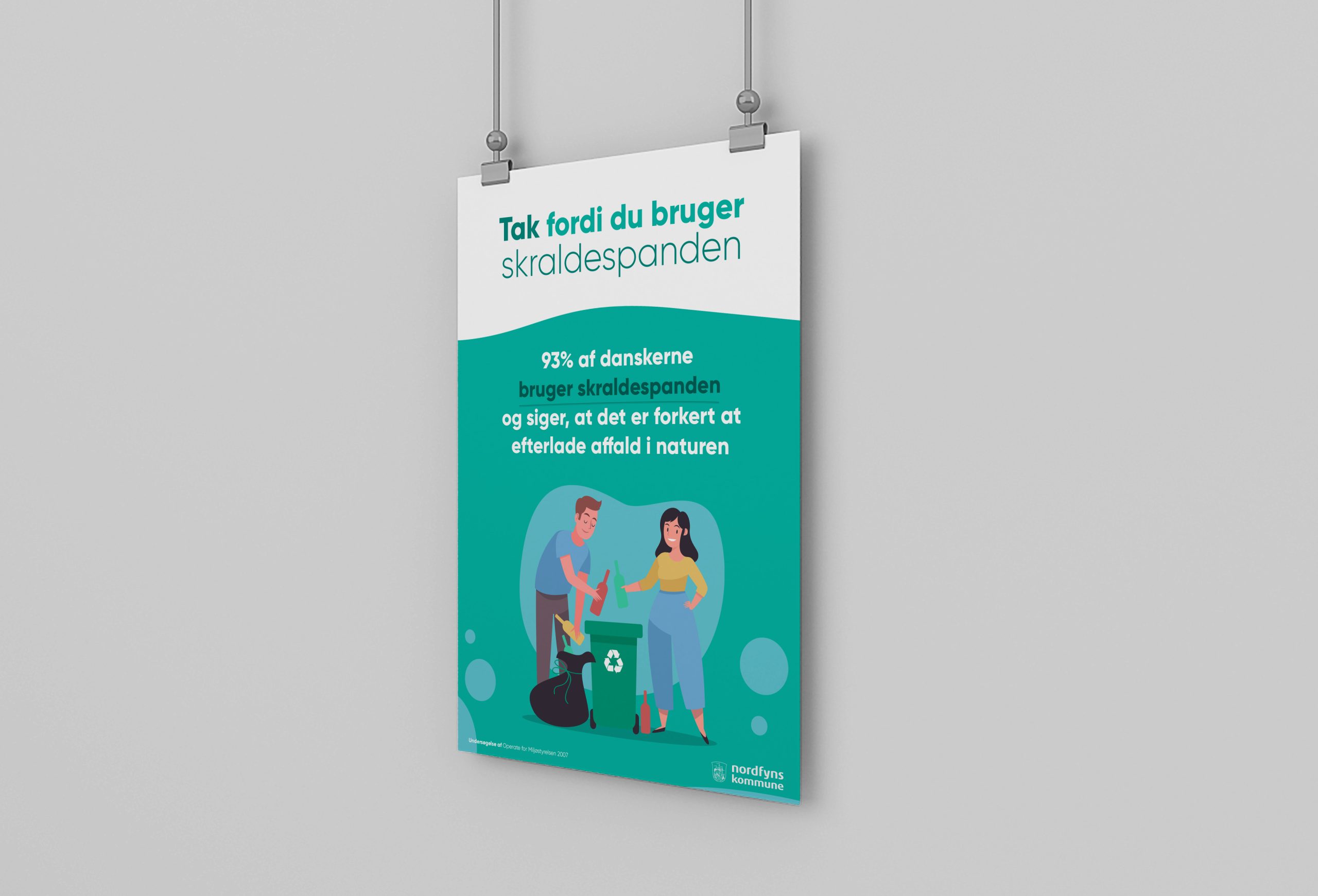 Skraldespandsplakat – plakat, nudging